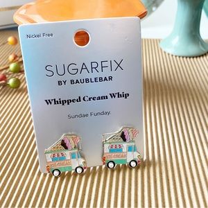 SUGARFIX By Baublebar whipped cream Sunday Funday earrings